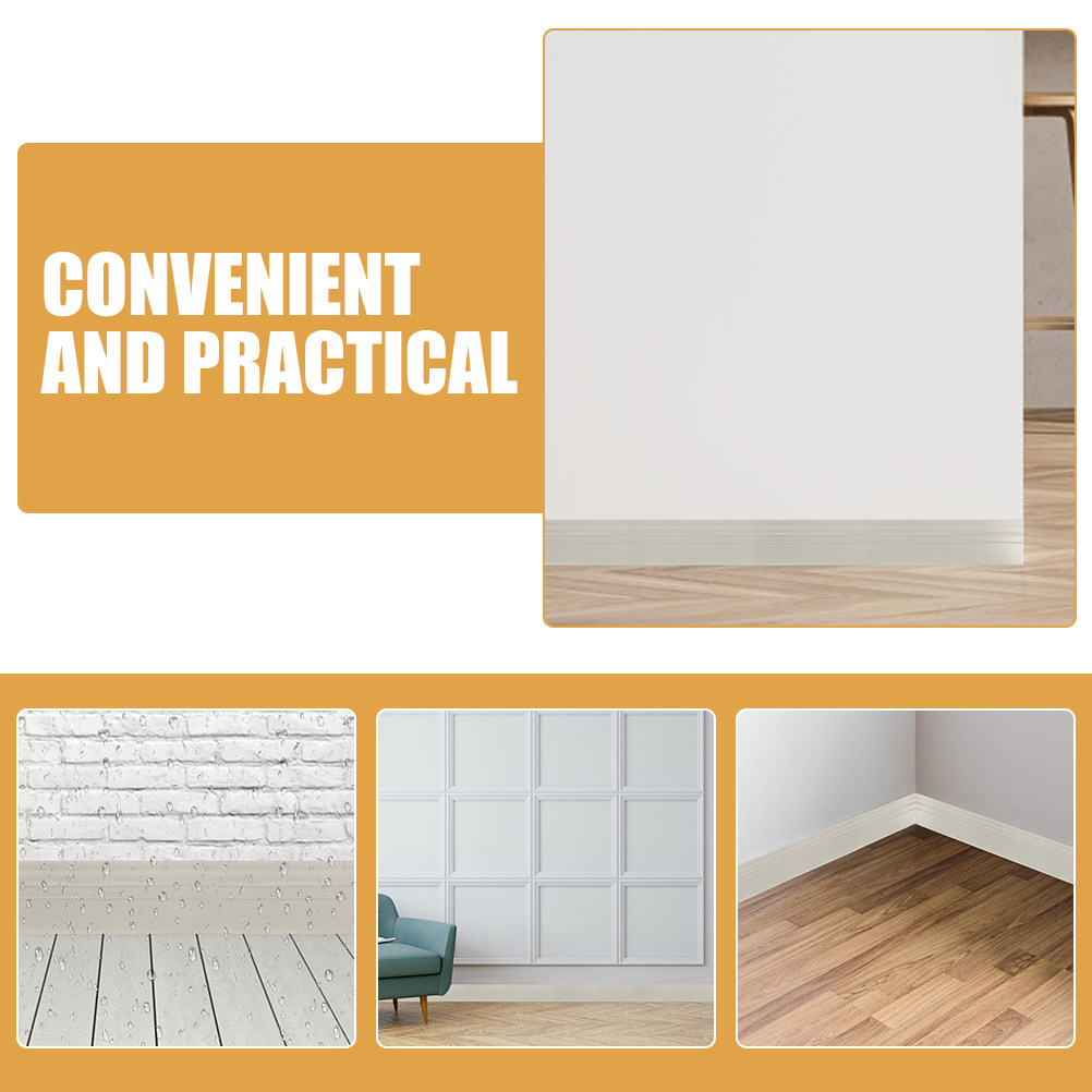 Baseboard Molding Trim - 1 Rollo de Moldura Autoadhesiva para