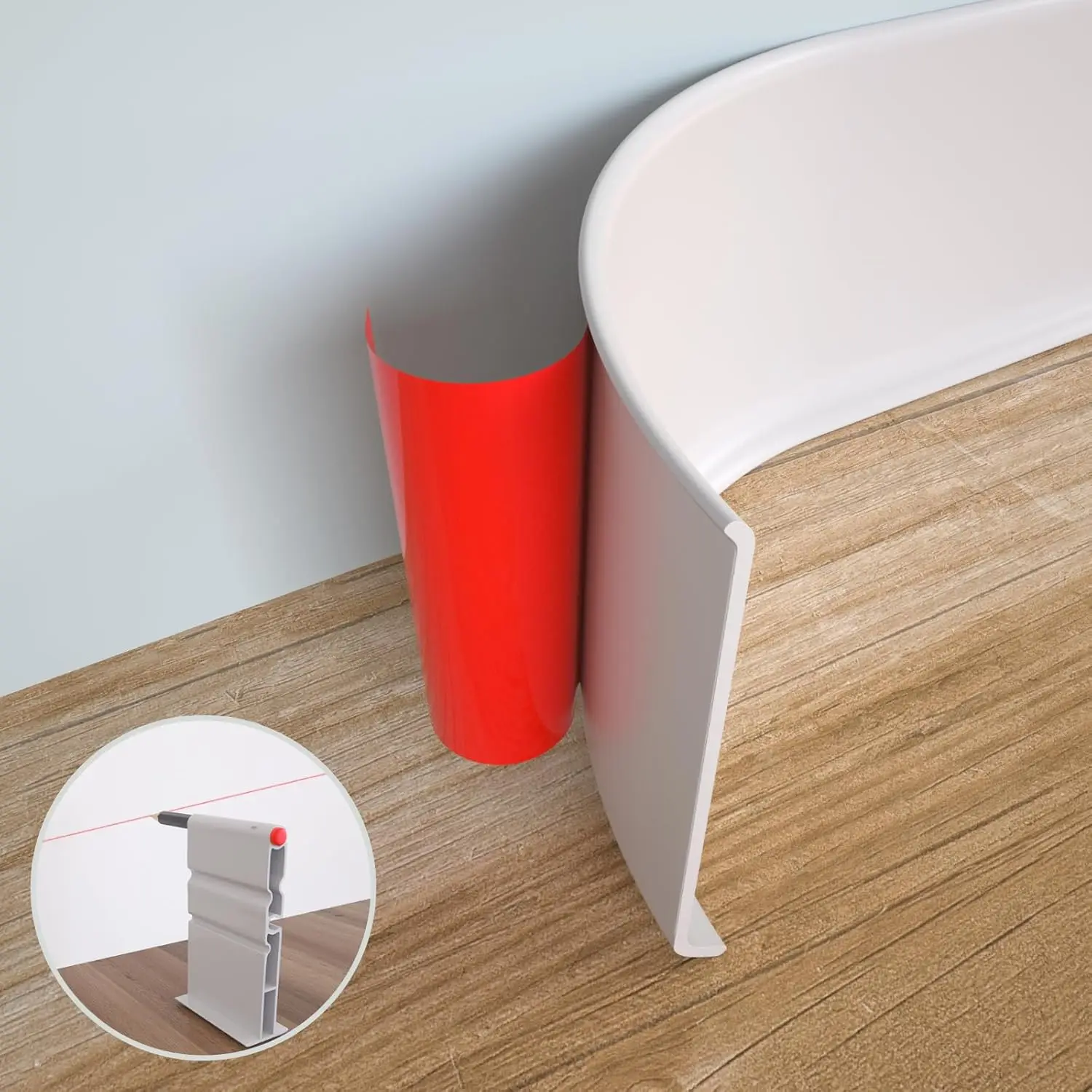 Baseboard Molding Trim - Moldura de zócalo flexible, moldura de
