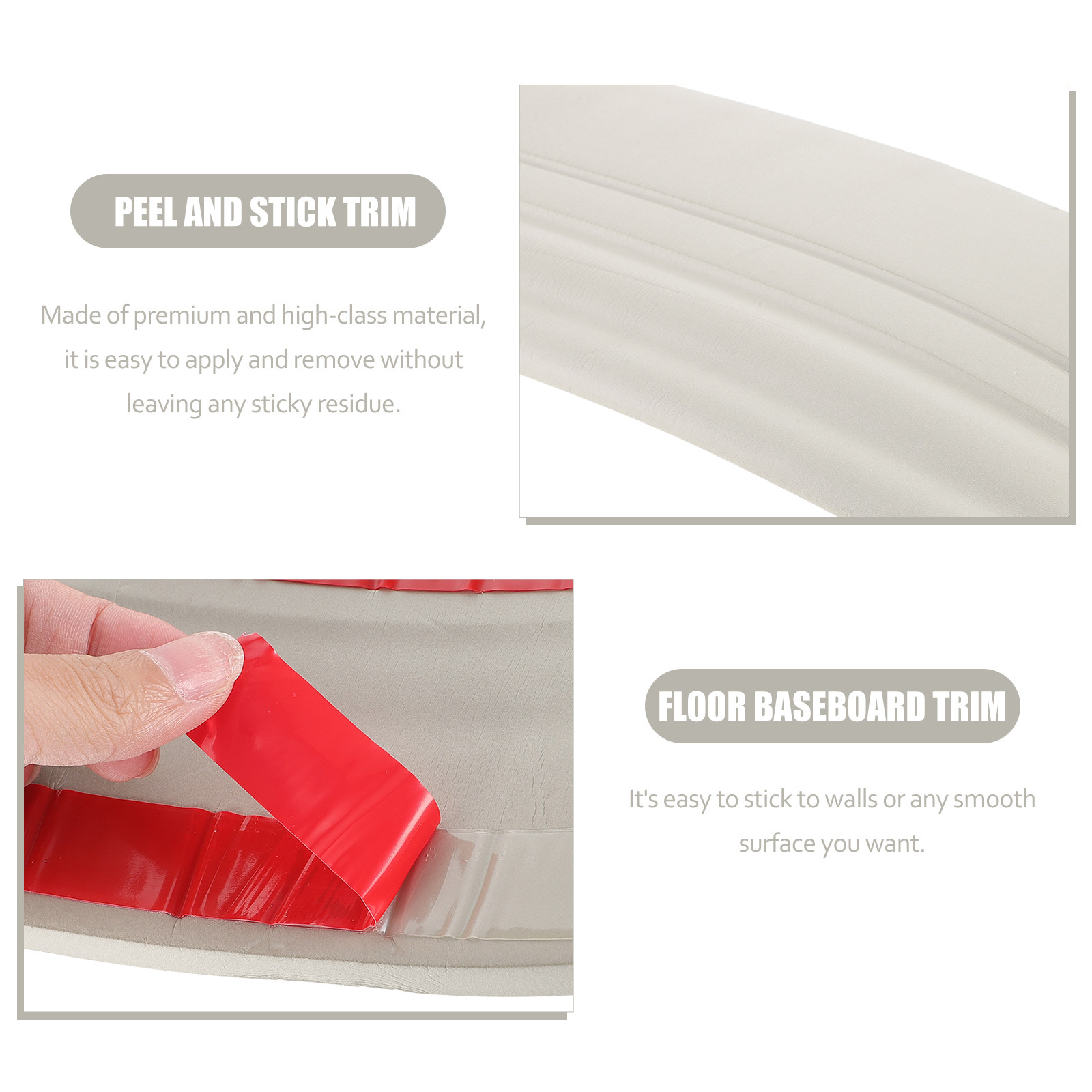 1 rollo de moldura autoadhesiv - Baseboard Molding Trim reseña y precio