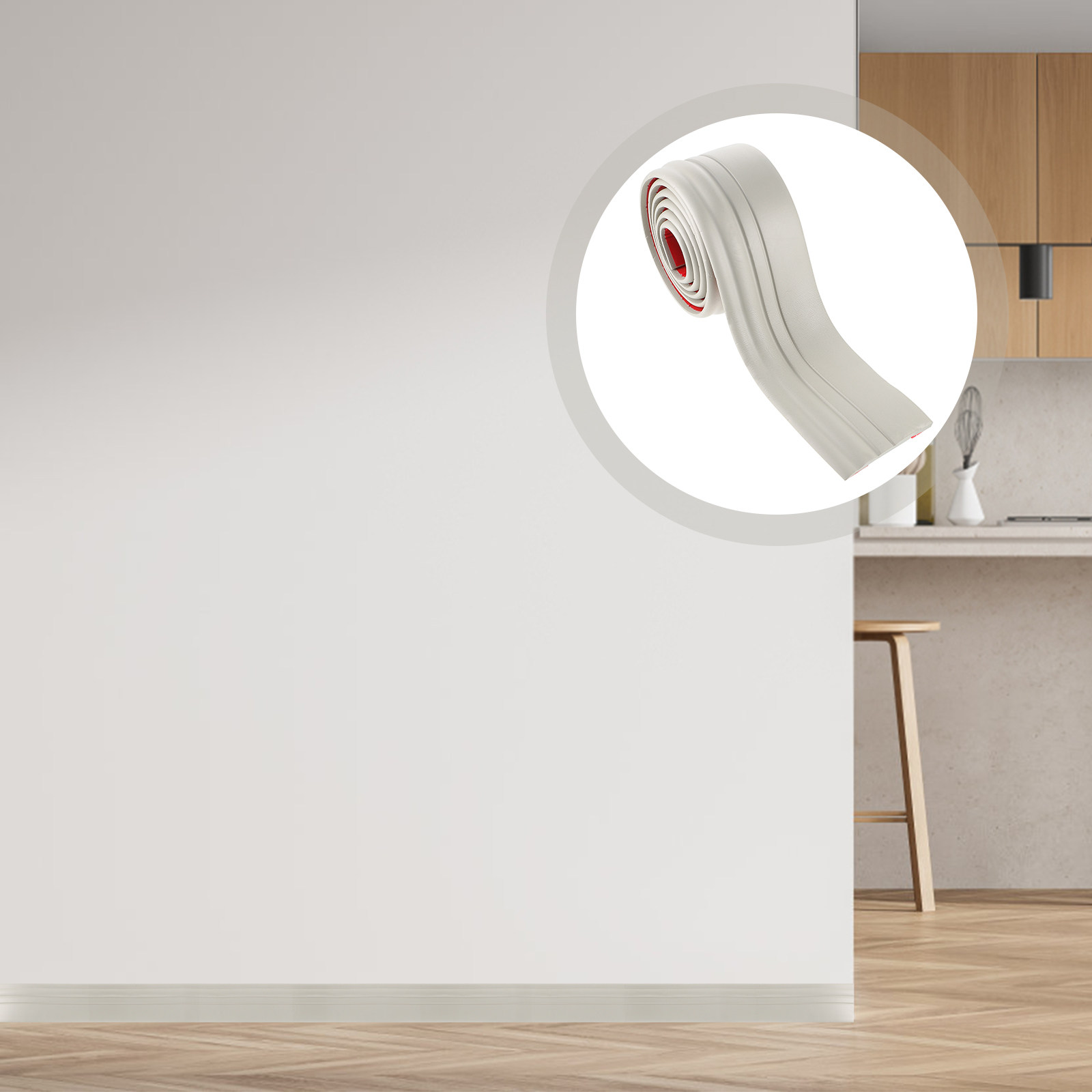 1 rollo de moldura autoadhesiv - Baseboard Molding Trim reseña y precio