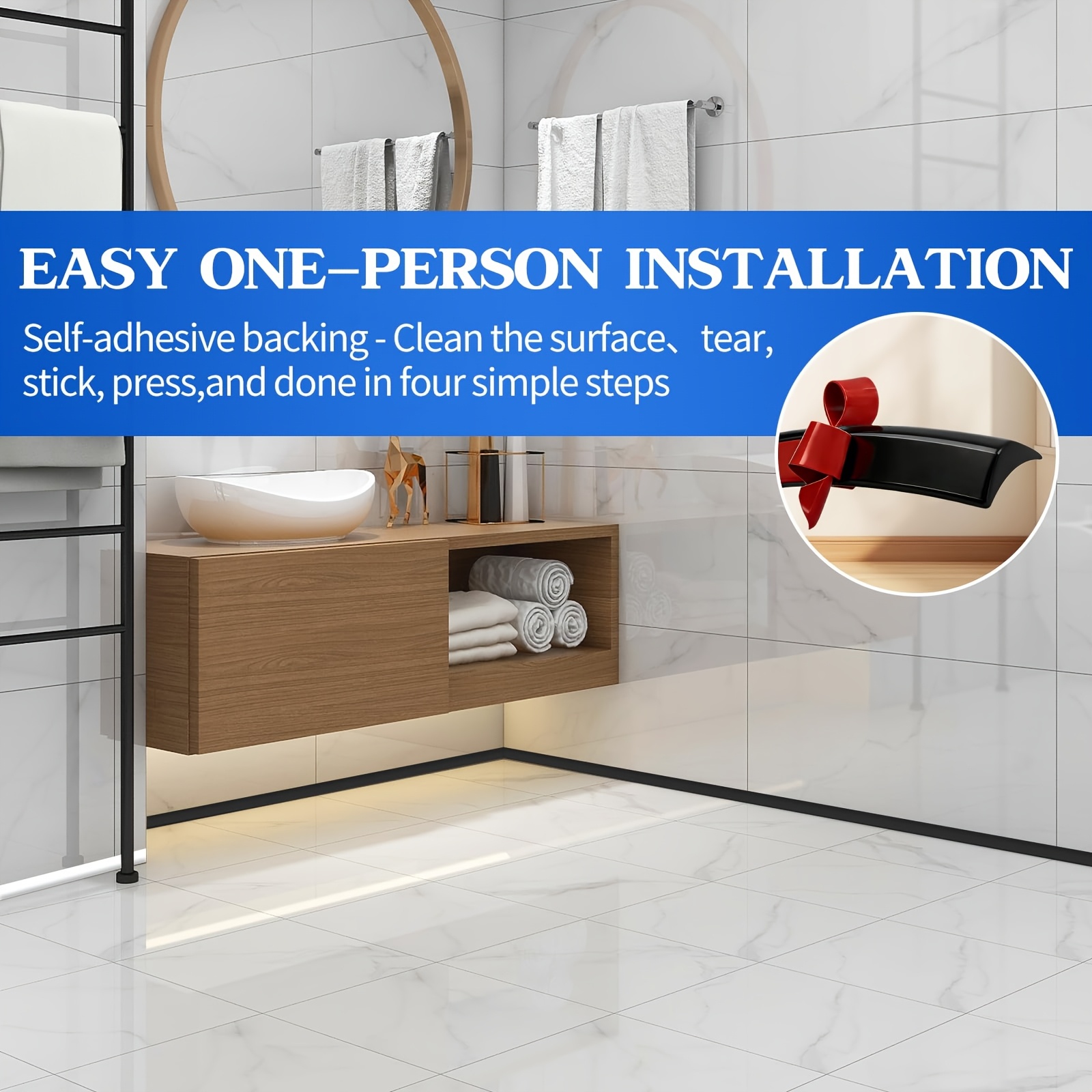 1 unidad de tira decorativa fl - Baseboard Molding Trim reseña y precio