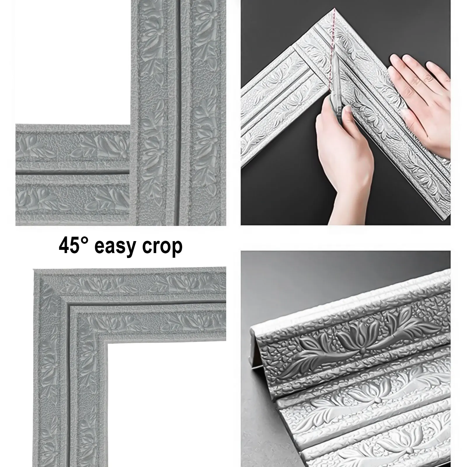 Pegatinas 3D para zócalo de pa - Baseboard Molding Trim reseña y precio