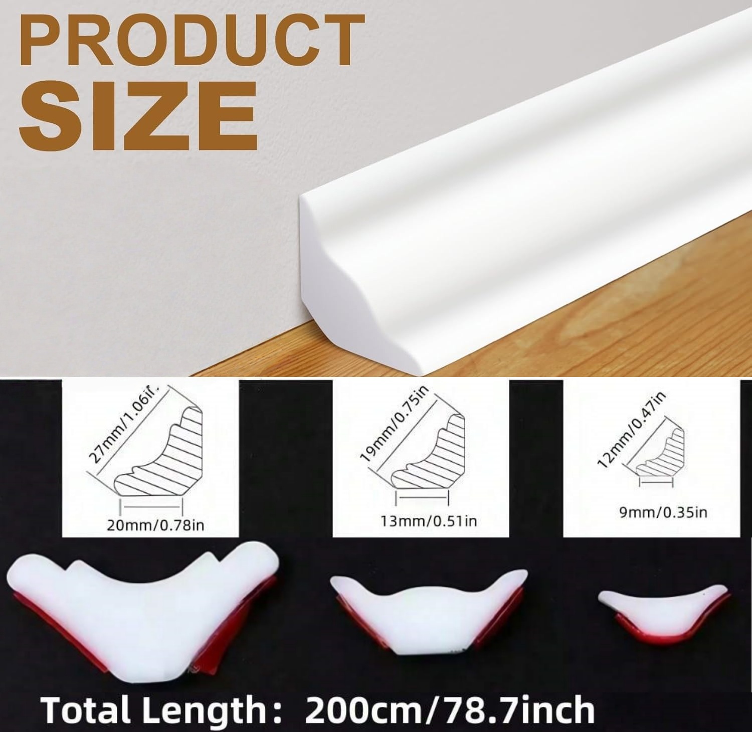 1 unidad de línea decorativa a - Baseboard Molding Trim reseña y precio